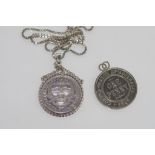 Australian silver 1927 florin pendant