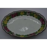 Spode floral pattern oval dish