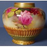 Antique Royal Worcester hand painted vase