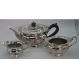 Hardy Bros Ltd 3 piece silver plate tea set