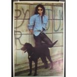 Jim Morrison black dog photograph poster