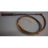 Leather stock whip