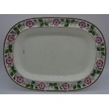 Spode creamware oblong shape platter