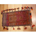 Afghan wool saddle bag