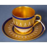 Antique Royal Doulton miniature cup & saucer