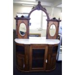 Victorian walnut credenza