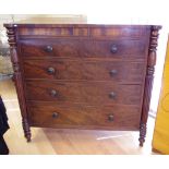 Early Victorian mahogany chest of drawers