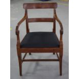 Regency Scottish mahogany armchair