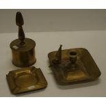 Two various vintage trench art items
