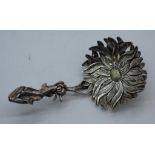 Sterling silver flower spoon