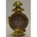 Vintage brass lantern clock