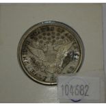 American 1896 half dollar coin