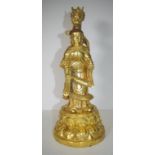 Tibetan Buddhist brass deity figure