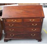 Georgian style mahogany bureau