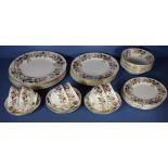 Wedgwood "Hathaway Rose" dinner set for 6