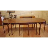 George III D ended mahogany table