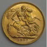 Australian Gold Sovereign 1907 Melbourne