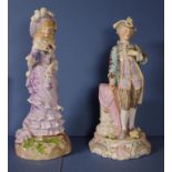 Pair of German Rudolstadt (Ernst Bohne) figurines