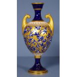 Antique Coalport urn shaped vase