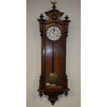 Early Vienna wood cased regulator clock