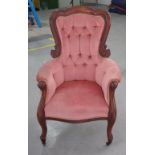 Antique rococo style armchair