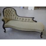 Victorian rococo style chaise longue