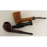 Two various tobacco pipes