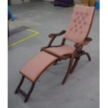 Antique fold away easy chair