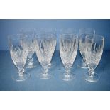 Eight Waterford Colleen champagne glasses