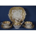 Nine piece Royal Worcester part tea set