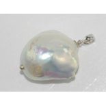 Large baroque pearl pendant