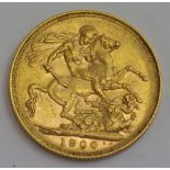 Australian Gold Sovereign 1900 Melbourne