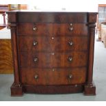 Victorian mahogany chest of drawers