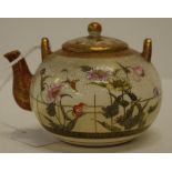 Japanese Satsuma miniature tea pot