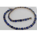 Good silver (950) and lapis lazuli necklace