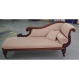 Victorian cedar chaise longue