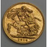 Great Britain Gold Sovereign 1914