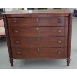 Scottish Regency period mahogany chest of drawers