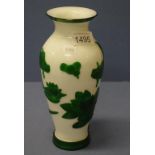 Chinese Peking glass vase