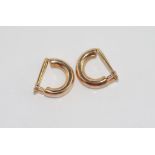 9ct rose gold clip earrings