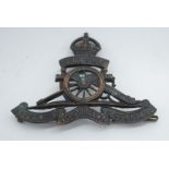 WWI period Royal Australian Artillery hat badge