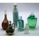 Six various scent bottles, including Peter Raos