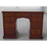 Edwardian pedestal desk