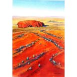 Brian Dobson (1947 - ) "Colours of the Desert"