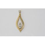 Good 18ct yellow gold and diamond pendant