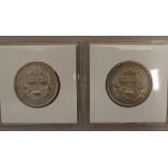 Two Australian 1927 Canberra florins