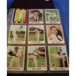 Collection of Coles & Scanlen's cricket cards