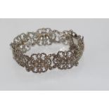 Antique German silver marcasite bracelet