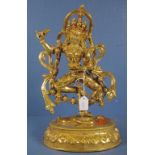 Tibetan brass Goddess figure
