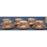 Six Royal Albert Serena trios